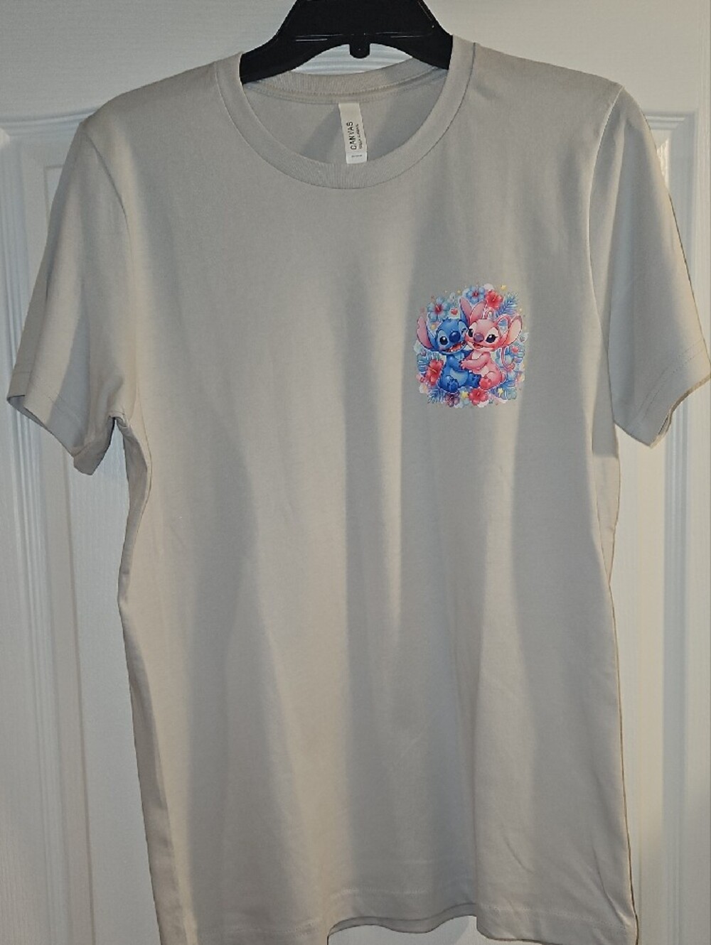 Graphic Shirt Lilo And Angel Crew Neck New